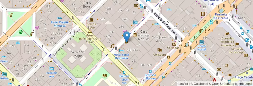 Mapa de ubicacion de Consolat de Noruega en Spagna, Catalunya, Barcelona, Barcelonès, Barcelona.