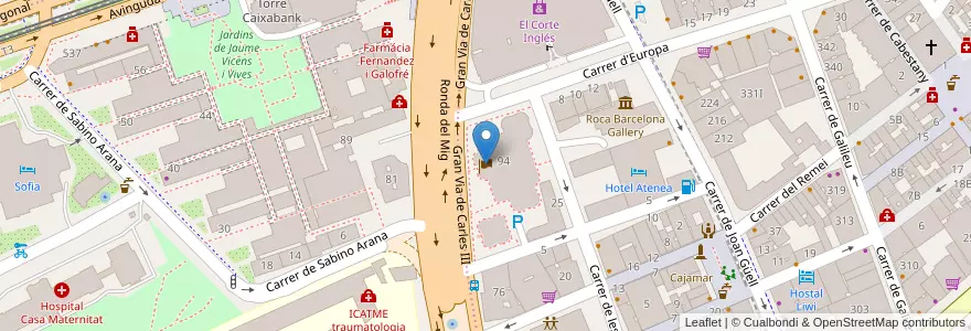 Mapa de ubicacion de Consolat d'Israel en Spagna, Catalunya, Barcelona, Barcelonès, Barcelona.