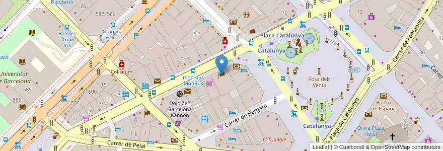 Mapa de ubicacion de Consolat General de França a Barcelona en Spanje, Catalonië, Barcelona, Barcelonès, Barcelona.