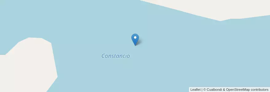 Mapa de ubicacion de Constancio en Argentina, Chile, Chubut, Departamento Tehuelches.