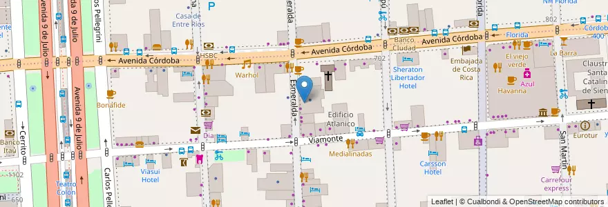 Mapa de ubicacion de CONSUDEC, San Nicolas en Arjantin, Ciudad Autónoma De Buenos Aires, Comuna 1, Buenos Aires.