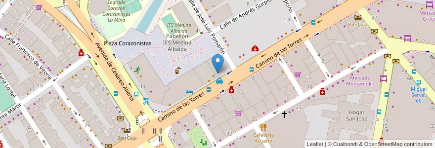 Mapa de ubicacion de Consulado de Rumania en Zaragoza en إسبانيا, أرغون, سرقسطة, Zaragoza, سرقسطة.
