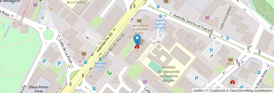 Mapa de ubicacion de Consulta Pediatria en Испания, Наварра, Наварра, Памплона.