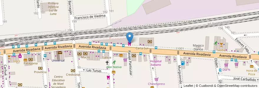Mapa de ubicacion de Consultorio Dental, Liniers en Argentinië, Ciudad Autónoma De Buenos Aires, Comuna 9, Buenos Aires.
