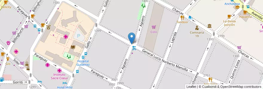 Mapa de ubicacion de Consultorio Dr. Maisto, Recoleta en アルゼンチン, Ciudad Autónoma De Buenos Aires, Comuna 2, ブエノスアイレス.
