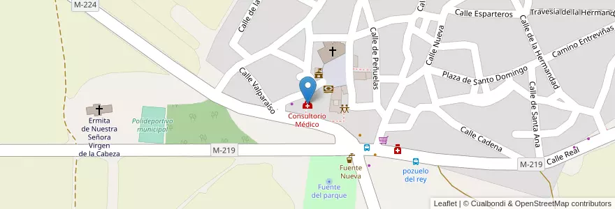 Mapa de ubicacion de Consultorio Médico en إسبانيا, منطقة مدريد, منطقة مدريد, Cuenca Del Henares, Pozuelo Del Rey.
