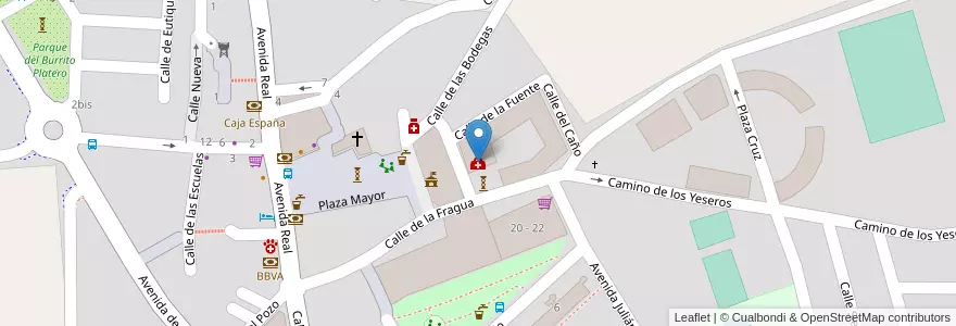Mapa de ubicacion de Consultorio médico en Spanje, Castilië En León, Valladolid, Cistérniga.