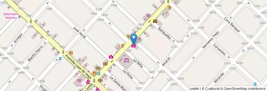 Mapa de ubicacion de Consultorio Médico Oftalmológico, Monte Castro en الأرجنتين, Ciudad Autónoma De Buenos Aires, Buenos Aires, Comuna 10.
