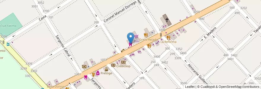 Mapa de ubicacion de Consultorio Odontologico en Arjantin, Buenos Aires, Partido De La Matanza, Lomas Del Mirador.