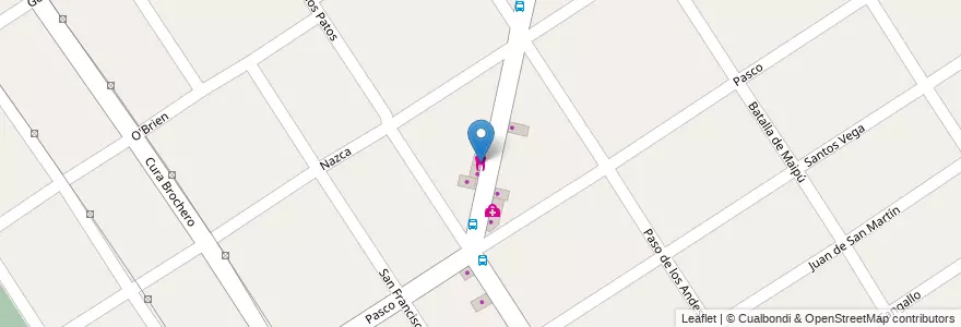 Mapa de ubicacion de Consultorio Odontologico en Argentina, Buenos Aires, Partido De Malvinas Argentinas, Grand Bourg.
