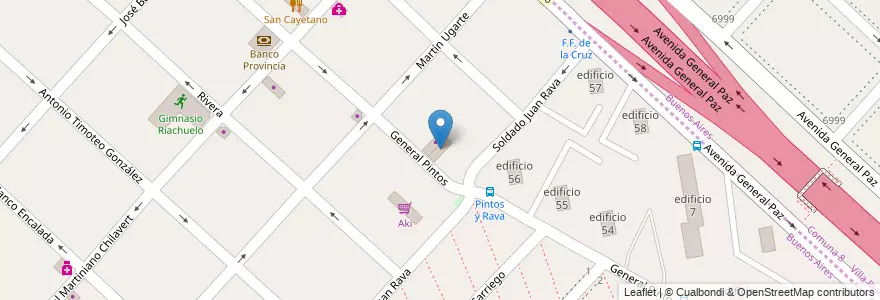 Mapa de ubicacion de Consultorio Odontologico en Arjantin, Buenos Aires, Partido De La Matanza, Villa Celina.