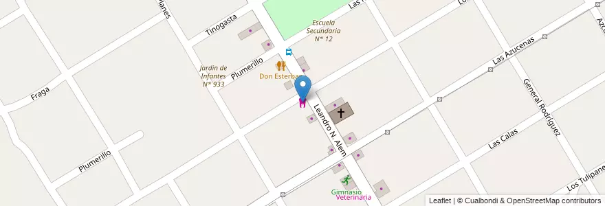 Mapa de ubicacion de Consultorio Odontologico en Arjantin, Buenos Aires, Partido De Esteban Echeverría, Monte Grande.