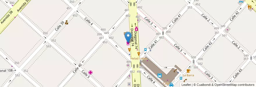 Mapa de ubicacion de Consultório Odontológico, Casco Urbano en الأرجنتين, بوينس آيرس, Partido De La Plata, لابلاتا.