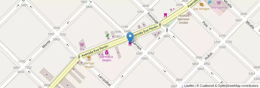 Mapa de ubicacion de Consultorio Odontologico Familiar, Villa Lugano en Argentina, Ciudad Autónoma De Buenos Aires, Comuna 9, Buenos Aires.