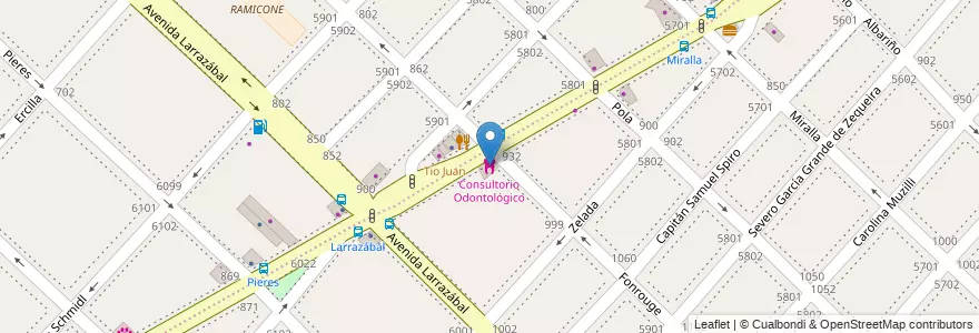 Mapa de ubicacion de Consultorio Odontológico, Mataderos en الأرجنتين, Ciudad Autónoma De Buenos Aires, Comuna 9, Buenos Aires.