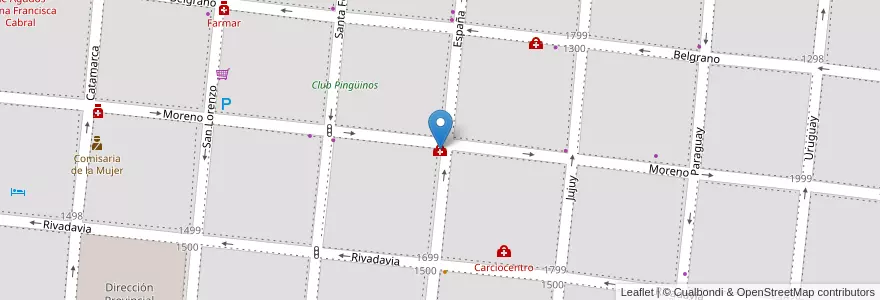 Mapa de ubicacion de Consultorio Uocra en Arjantin, Corrientes, Departamento Capital, Corrientes, Corrientes.