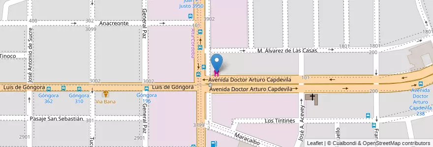 Mapa de ubicacion de Consultorios Dental Ayacucho en Аргентина, Кордова, Departamento Capital, Pedanía Capital, Córdoba, Municipio De Córdoba.