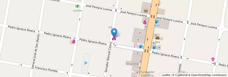 Mapa de ubicacion de Consultorios Manuel Castro en Argentine, Province De Buenos Aires, Partido De Lomas De Zamora, Lomas De Zamora.