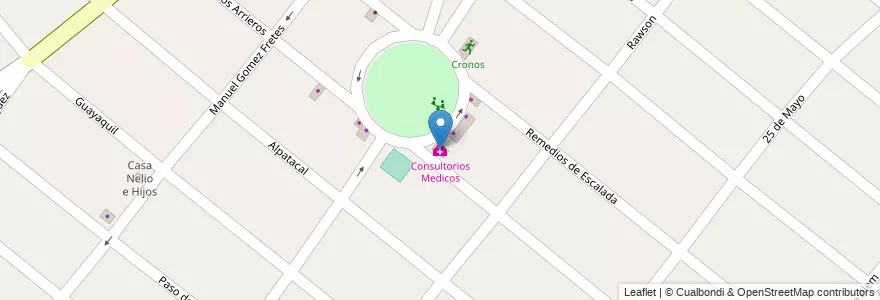 Mapa de ubicacion de Consultorios Medicos en الأرجنتين, بوينس آيرس, Partido De Merlo, Parque San Martín.