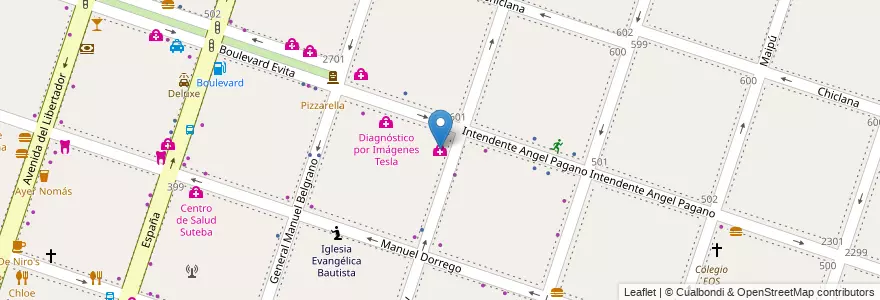 Mapa de ubicacion de Consultorios Médicos Del Sol en Argentinien, Provinz Buenos Aires, Partido De Moreno, Moreno.