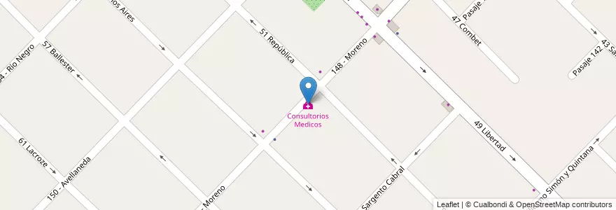 Mapa de ubicacion de Consultorios Medicos en Arjantin, Buenos Aires, Partido De General San Martín, Villa Ballester.