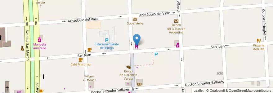 Mapa de ubicacion de Consultorios Odontológicos Dra María de los Ángeles Miraglio en آرژانتین, استان بوئنوس آیرس, Partido De Florencio Varela, Florencio Varela.
