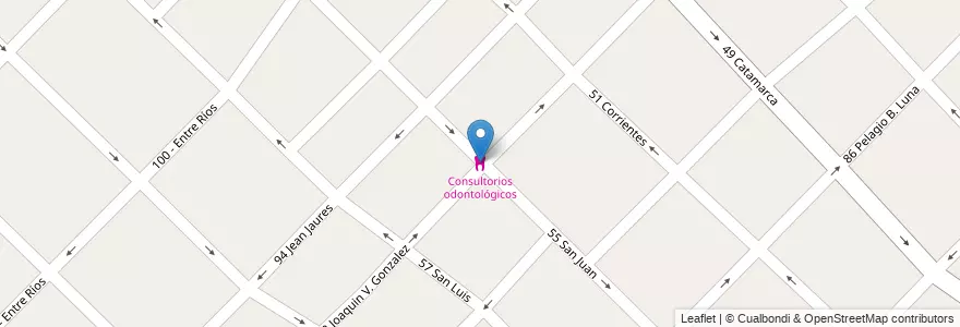 Mapa de ubicacion de Consultorios odontológicos en Argentina, Provincia Di Buenos Aires, Partido De General San Martín, Villa Ballester, San Andrés.