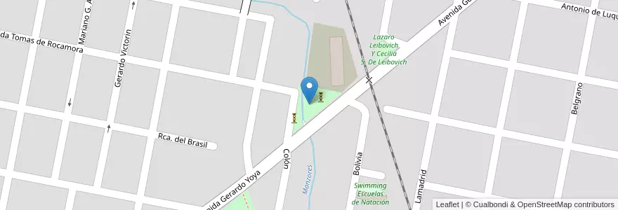 Mapa de ubicacion de Contador Gullermo Canaglia en 아르헨티나, 엔트레리오스주, Departamento Concordia, Distrito Suburbios, Concordia, Concordia.