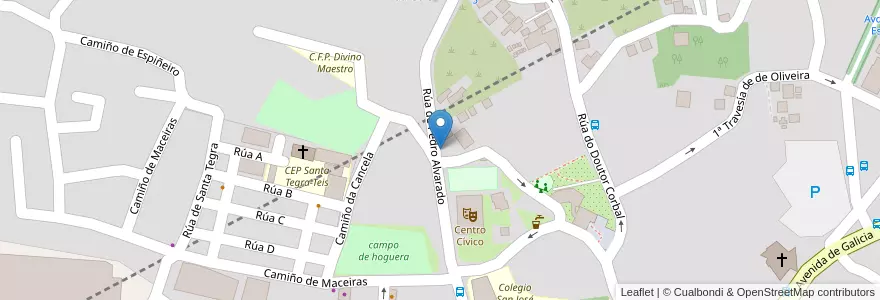 Mapa de ubicacion de Contenedor de residuos en スペイン, ガリシア州, Pontevedra, Vigo, Vigo.