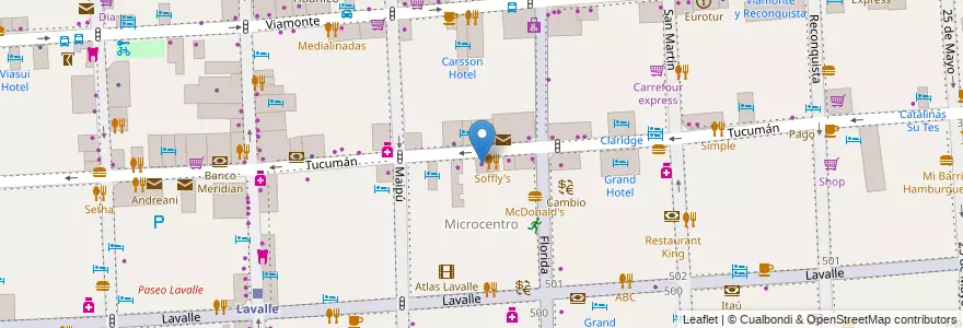 Mapa de ubicacion de Control Remoto, San Nicolas en Argentina, Ciudad Autónoma De Buenos Aires, Comuna 1, Buenos Aires.