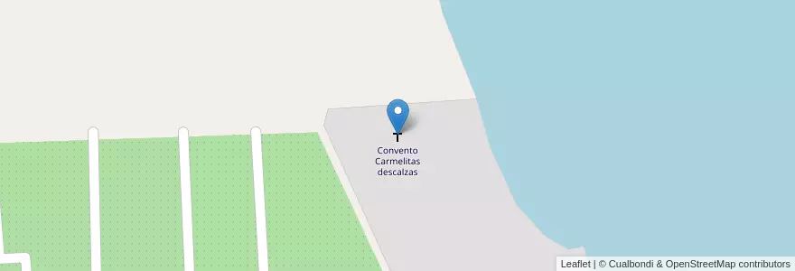 Mapa de ubicacion de Convento Carmelitas descalzas en الأرجنتين, سانتا في, Departamento Rosario, Municipio De Pueblo Esther.