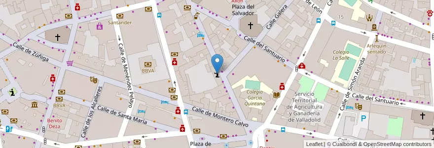 Mapa de ubicacion de Convento de Porta Coeli en スペイン, カスティーリャ・イ・レオン州, Valladolid, Valladolid.