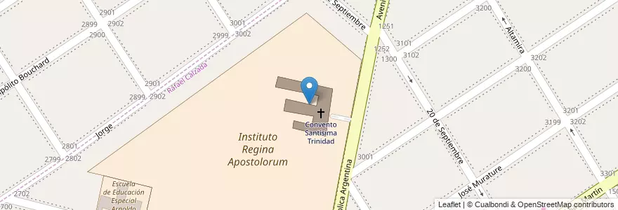 Mapa de ubicacion de Convento Santísima Trinidad en Argentina, Buenos Aires, Partido De Almirante Brown, José Mármol.