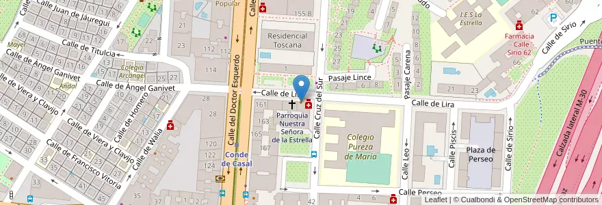 Mapa de ubicacion de Cookaluzka en إسبانيا, منطقة مدريد, منطقة مدريد, Área Metropolitana De Madrid Y Corredor Del Henares, مدريد.