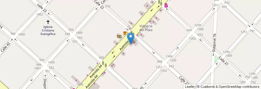 Mapa de ubicacion de Cooking Kids, Casco Urbano en アルゼンチン, ブエノスアイレス州, Partido De La Plata, La Plata.