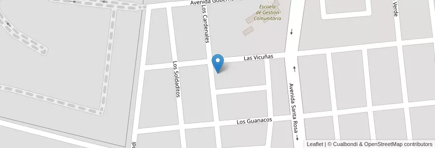 Mapa de ubicacion de Coop. Santa Rosa en 阿根廷, La Rioja, Departamento Capital, La Rioja.