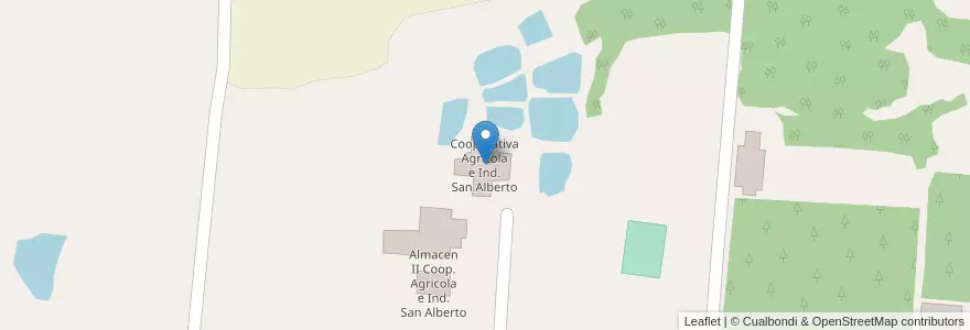 Mapa de ubicacion de Cooperativa Agricola e Ind. San Alberto en Arjantin, Misiones, Departamento Libertador General San Martín, Municipio De Garuhapé.