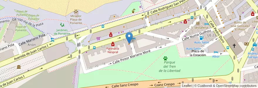 Mapa de ubicacion de Copahue en スペイン, アストゥリアス州, アストゥリアス州, Gijón/Xixón.