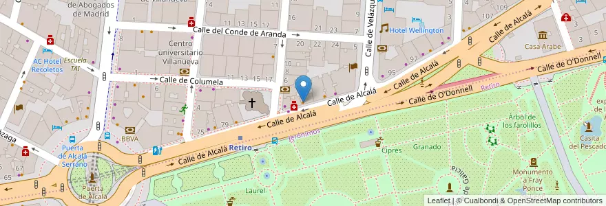 Mapa de ubicacion de Copalcalá en Spanje, Comunidad De Madrid, Comunidad De Madrid, Área Metropolitana De Madrid Y Corredor Del Henares, Madrid.