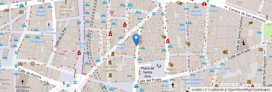Mapa de ubicacion de Copas Rotas en Испания, Мадрид, Мадрид, Área Metropolitana De Madrid Y Corredor Del Henares, Мадрид.