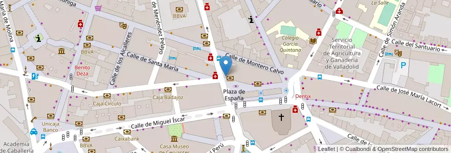 Mapa de ubicacion de COPE en Espanha, Castela E Leão, Valladolid, Valladolid.