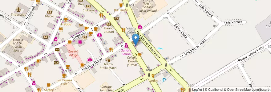 Mapa de ubicacion de Copy Max en Аргентина, Буэнос-Айрес, Partido De San Isidro, San Isidro.