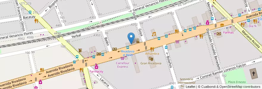 Mapa de ubicacion de Coraggio, Velez Sarsfield en الأرجنتين, Ciudad Autónoma De Buenos Aires, Buenos Aires, Comuna 10.