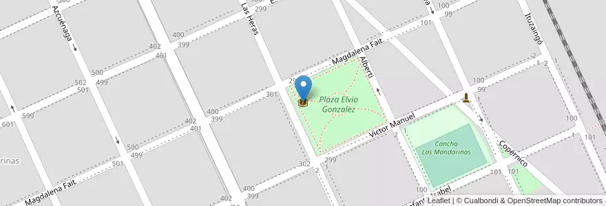 Mapa de ubicacion de Corazon de Mandarina en Arjantin, Buenos Aires, Brandsen.