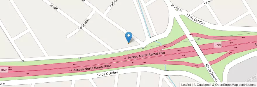 Mapa de ubicacion de Cornelio en Argentinië, Buenos Aires, Partido Del Pilar, Pilar.