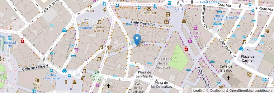 Mapa de ubicacion de Cornucopia en スペイン, マドリード州, Comunidad De Madrid, Área Metropolitana De Madrid Y Corredor Del Henares, Madrid.