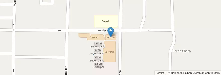 Mapa de ubicacion de Corrales en الأرجنتين, إنتري ريوس, Departamento Villaguay, Distrito Lucas Al Sud, Villaguay.