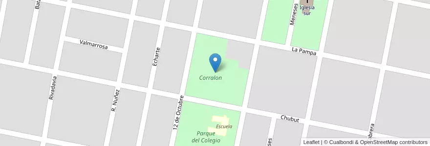 Mapa de ubicacion de Corralon en Аргентина, Кордова, Departamento Unión, Pedanía Loboy, Municipio De Canals, Canals.