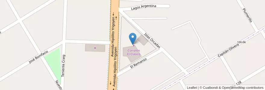 Mapa de ubicacion de Corralón El Clásico en Argentinië, Buenos Aires, Partido De Almirante Brown, Glew.