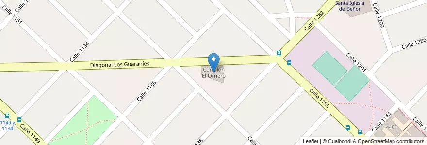 Mapa de ubicacion de Corralon El Ornero en Arjantin, Buenos Aires, Partido De Florencio Varela, Ingeniero Juan Allan.